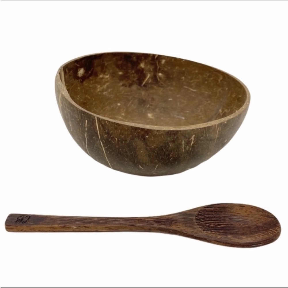 COCONUT BOWLS bowl & spoon set NEW
